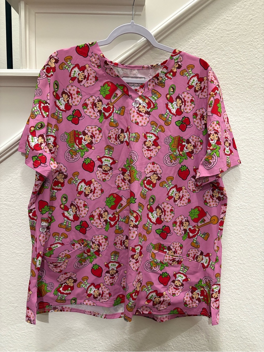 Isaac Morris Ltd Strawberry Shortcake Scrub Top